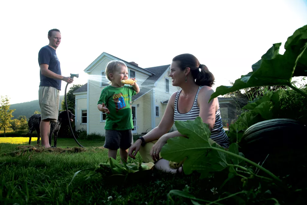 Lindholm's family at home in Monkton - MATTHEW THORSEN