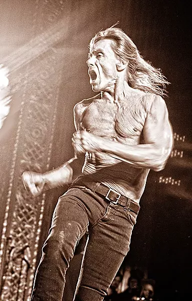 Iggy Pop getting things started at The Michigan Theater. - PHOTO: DOUG COOMBE