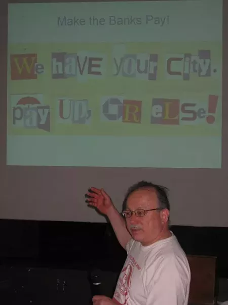 Mike Shane of Moratorium Now! talks about the role banks have played in Detroit’s fiscal crisis.