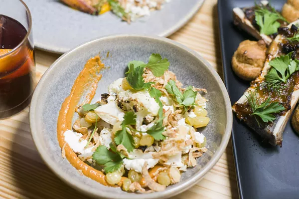 Yakitori Cauliflower. - TOM PERKINS