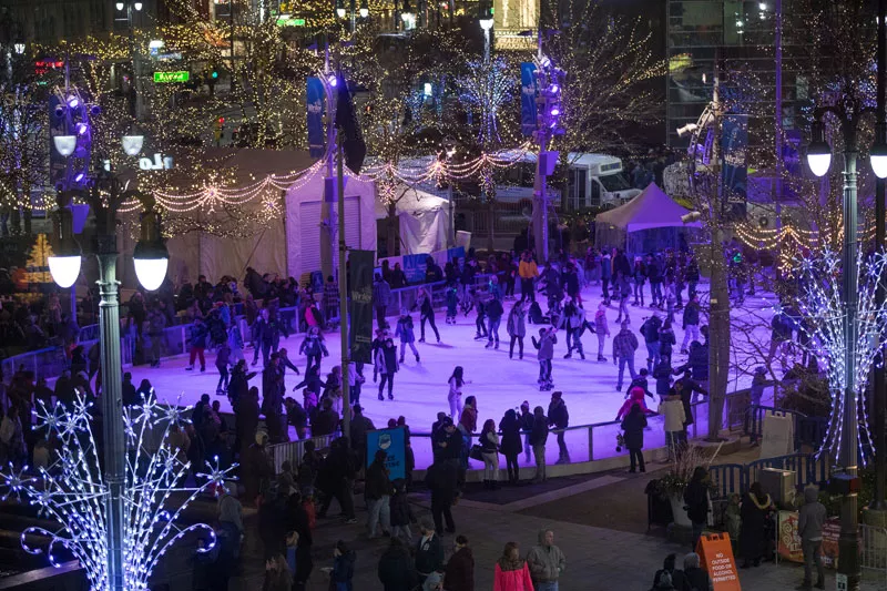 The Rink at Campus Martius. - COURTESY QUICKEN LOANS WINTER BLAST WEEKENDS