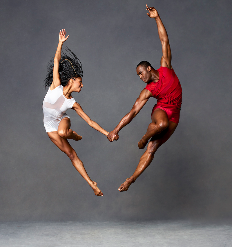 Alvin Ailey American Dance Theater's Jacqueline Green and Jamar Roberts. - PHOTO BY ANDREW ECCLES