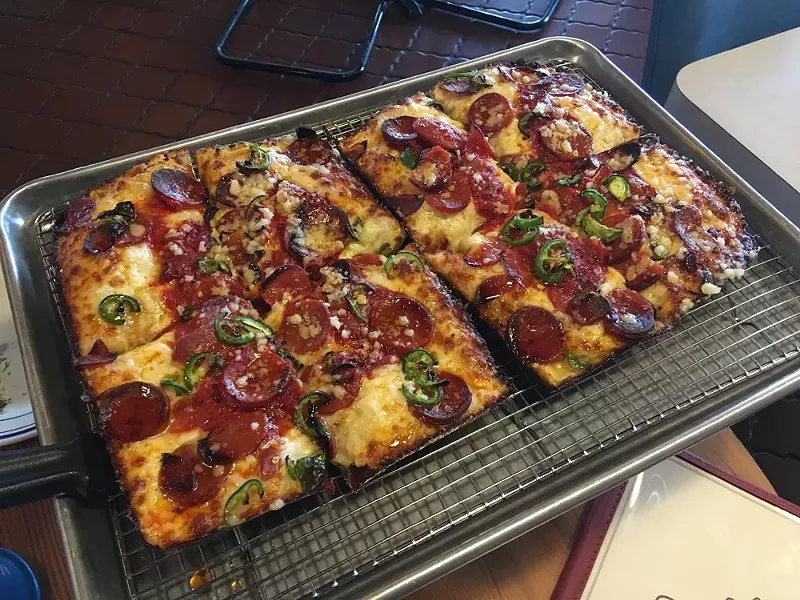 Como's "LGBT" pizza. - LEE DEVITO