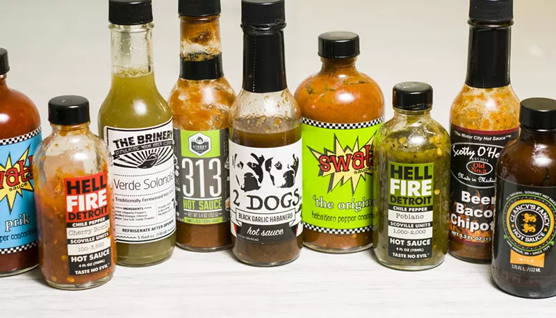 Michigan's hot sauces. - TOM PERKINS