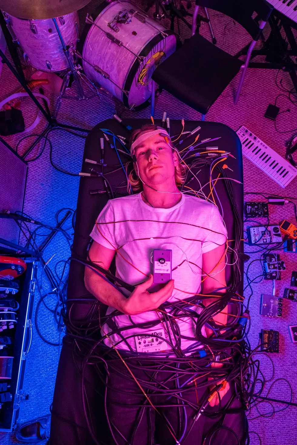 Collins helped develop a meditation app called Breathscape, which measures a user's breathing and generates a personal meditation paired with ambient sounds like rain and wind. - DOUG COOMBE (ASSISTANT: KATIE NEUMANN)