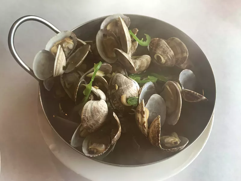 Lemongrass clams. - TOM PERKINS