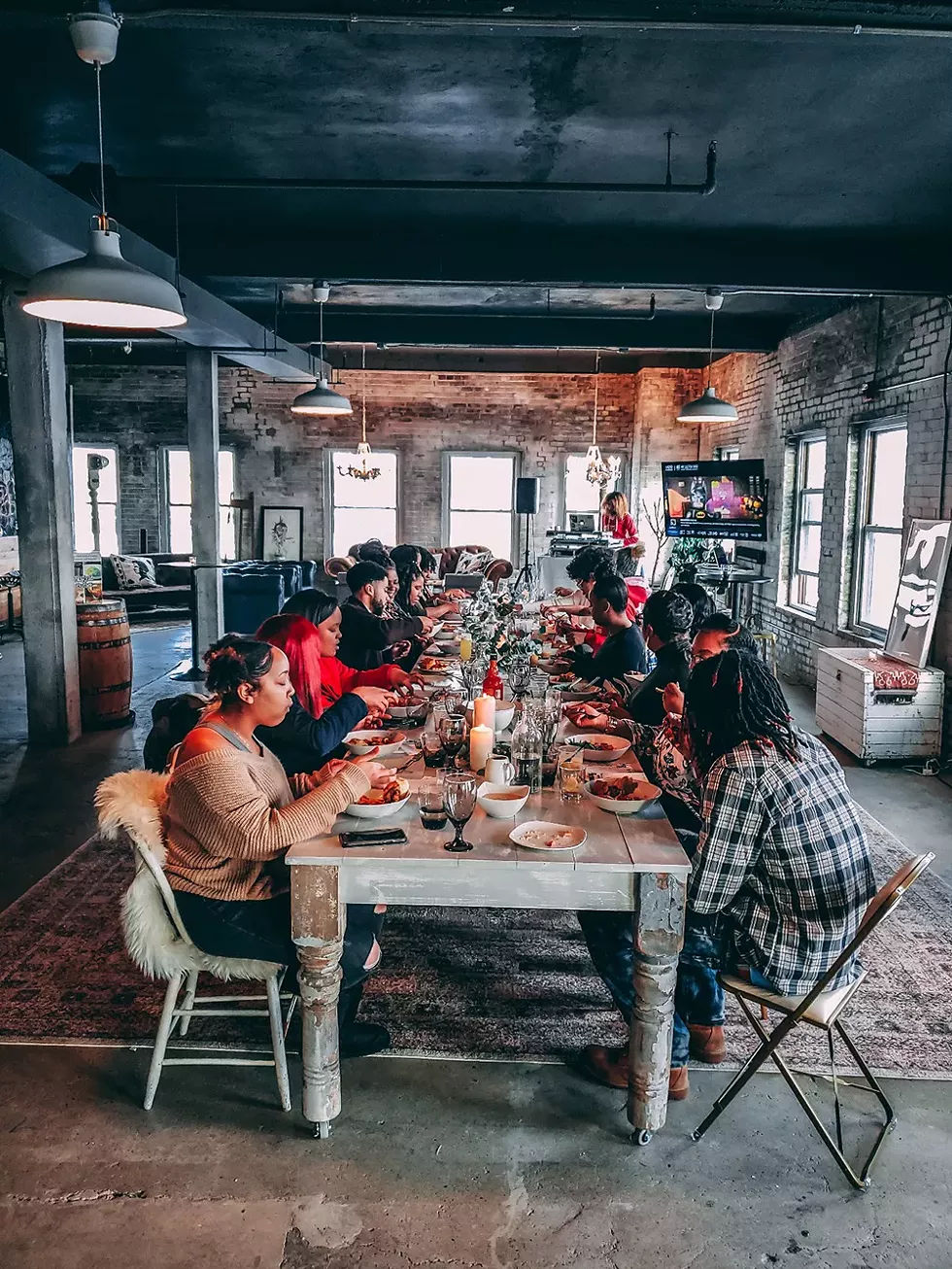 The crowd for a secret pop-up cannabis-infused event in Detroit. - COURTESY OF CLOUD CUPS