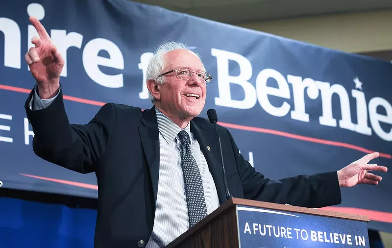 Bernie Sanders' pro-pot stance gives "Feel the Bern" a new meaning. - ANDREW CLINE / SHUTTERSTOCK.COM