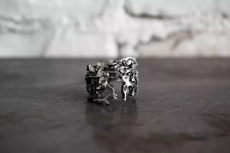 Tears of Possibility and Hope extruded ring, $440. - COURTESY OF XENOPHORA