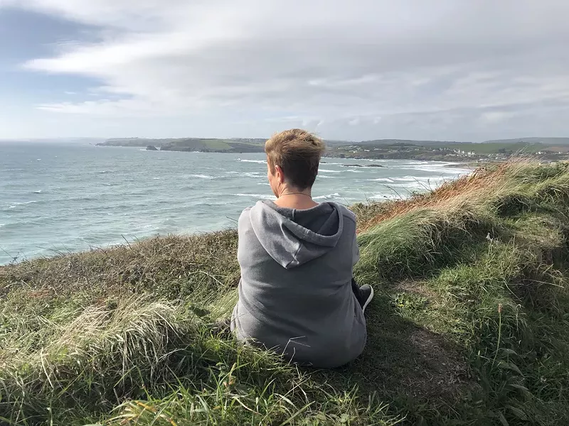 Cynthia Canty near her cottage in West Cork, Ireland. - COURTESY OF CYNTHIA CANTY