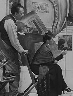 Diego Rivera and Frida Kahlo in Detroit, c. 1933, Courtesy of Spencer Throckmorton Collection, New York - COURTESY PHOTO