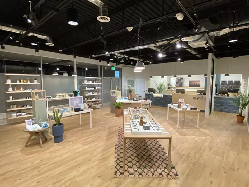 The interior of Skymint's new recreational marijuana store in Ann Arbor. - COURTESY OF SKYMINT
