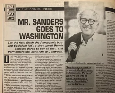 A slow Bern: Bernie Sanders interviewed in the Dec. 12, 1990 issue of Metro Times following his first Congressional win. - LEE DEVITO