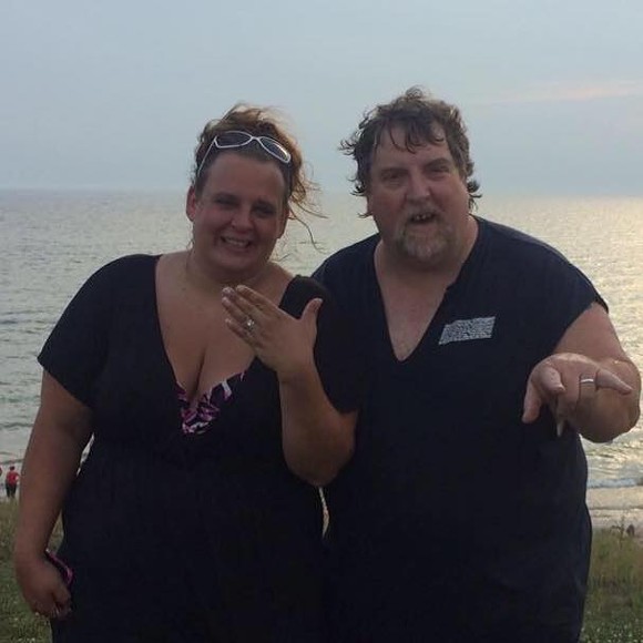 JAMIE KENNEDY PICTURED WITH THE MAN WHO FOUND HER RING, JOHN DUDLEY. | PHOTO/FACEBOOK, JAMIE KENNEDY
