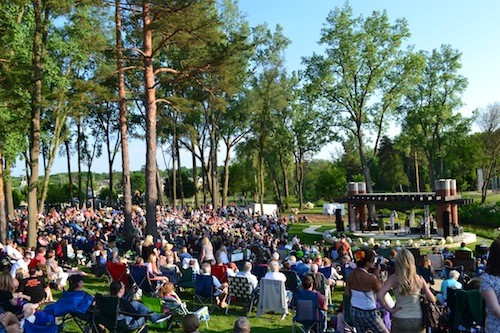 LaFontaine Family Amphitheater in Milford's Central Park. - IMAGE COURTESY FRANCO PUBLIC RELATIONS GROUP