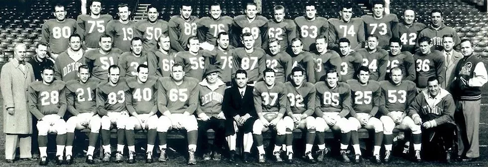 The 1953 Detroit Lions. - COURTESY PHOTO