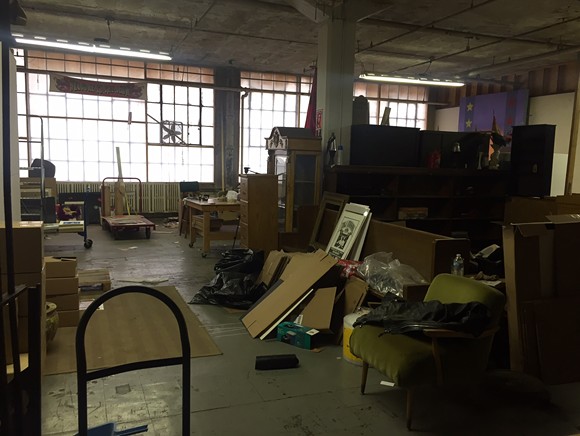 Artist Mark Arminski's Russell Industrial Center studio prepares for closure. - VIOLET IKONOMOVA