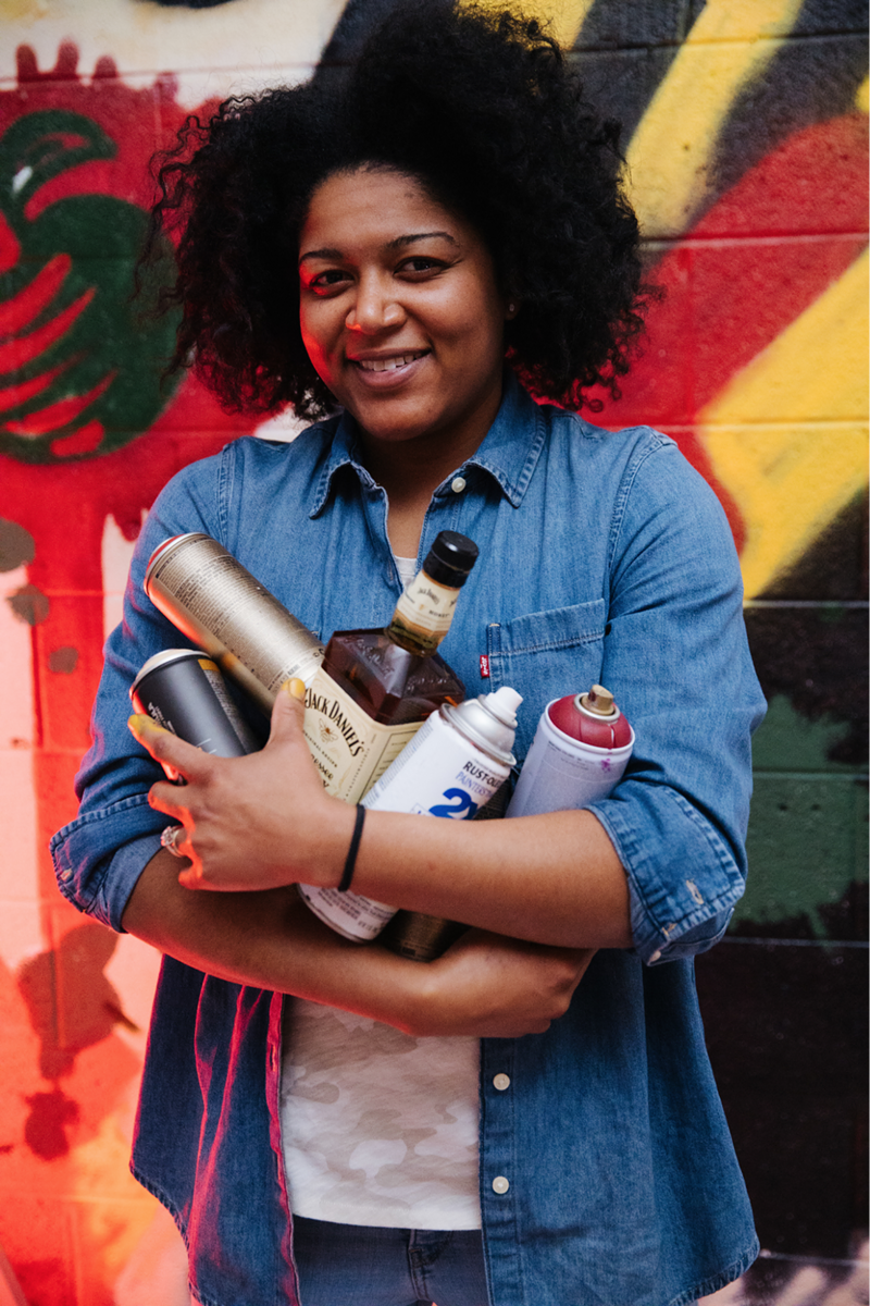 Detroit Muralist Desiree Kelly @desireekellyart - TRISTAN OLIVER @TOPSHOTTAH
