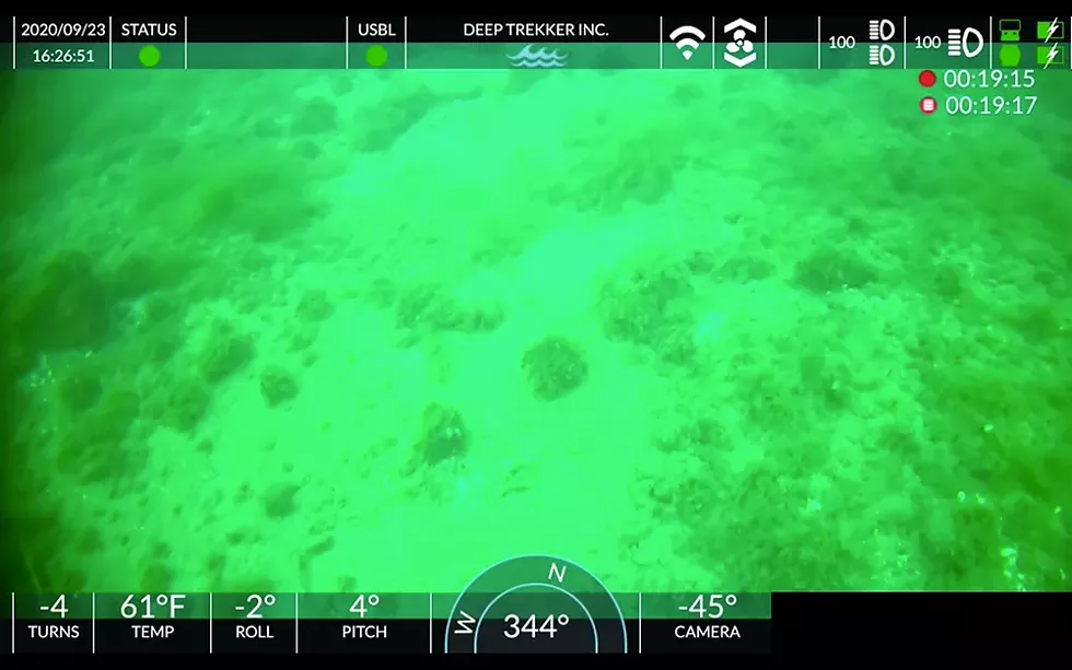 Underwater images from near the Line 5 pipeline appear to show a circle of stones that could be part of a 10,000-year-old cultural site. - COURTESY PHOTO