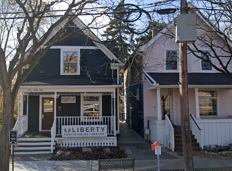 Owners of Liberty Provisioning Center in Ann Arbor to open first cannabis consumption lounge in the state. - GOOGLE MAPS/STREET VIEW