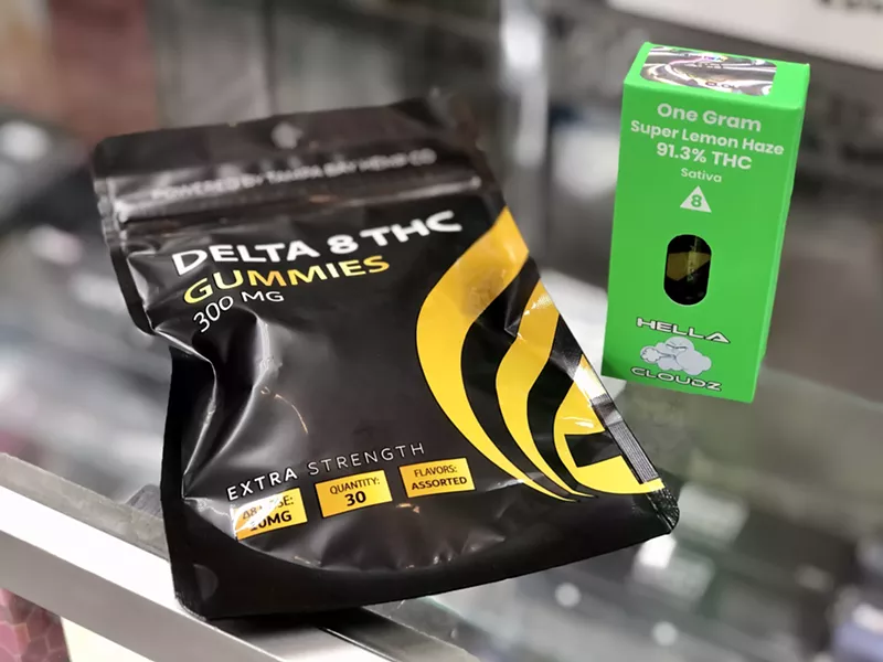 Delta-8 THC is sold in cartridges, concentrates, gummies, and tinctures. - STEVE NEAVLING