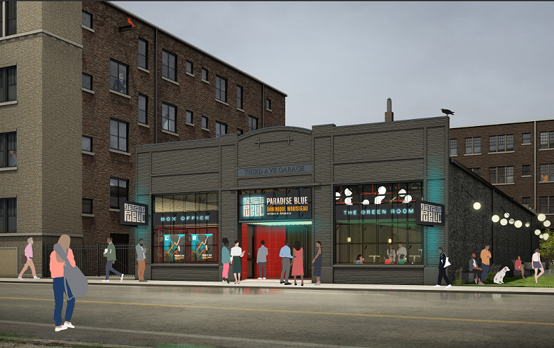 A rendering of the upcoming Detroit Public Theatre space. - DASH MARSHALL