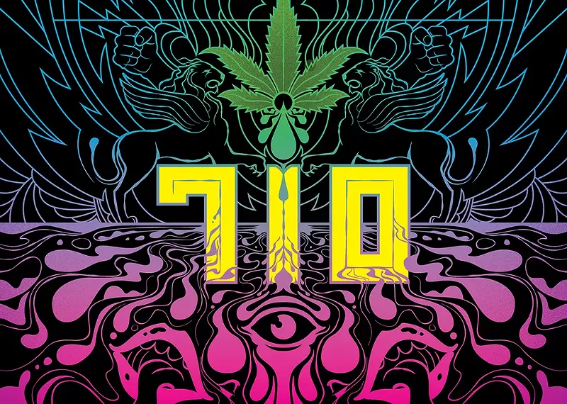 Happy 710 Day, stoners. (It's "OIL" upside down... get it?) - DELICIOUS DESIGN LEAGUE