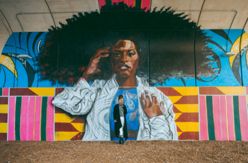 The new BLKOUT Walls festival will feauture murals throughout Detroit. - Courtesy photo - COURTESY OF BLKOUT WALLS