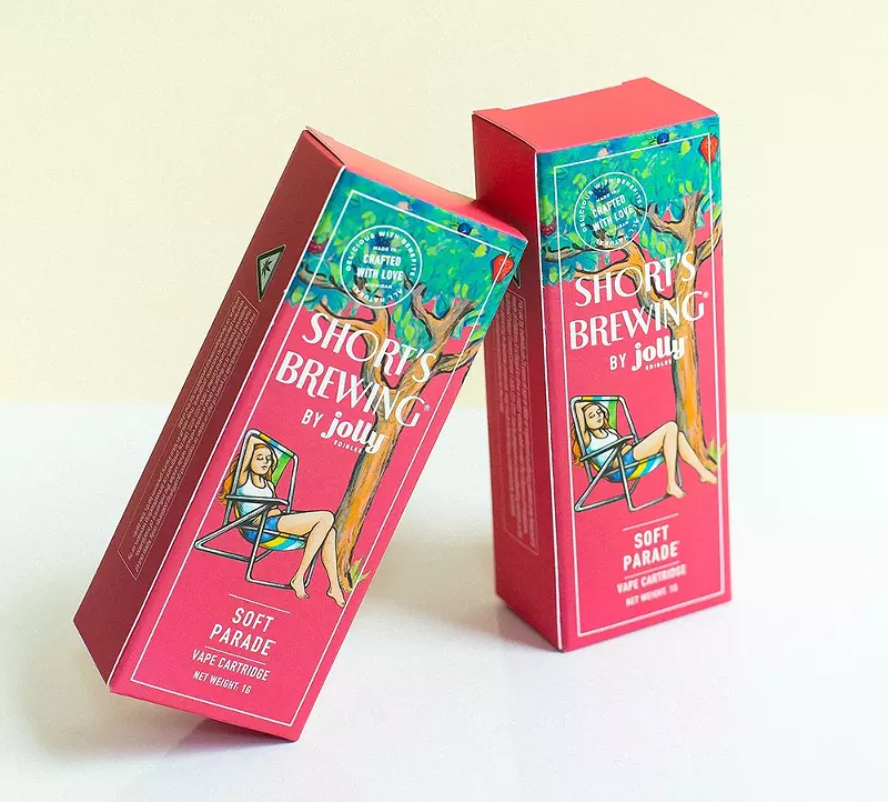Short's Brewing and Jolly Edibles released a Soft Parade-flavored vape cartridge. - COURTESY PHOTO