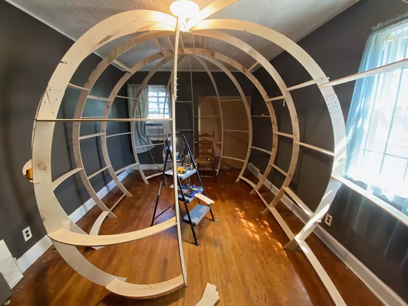 A womb of one's own: Jessica DeMuro Graves wanted to create an in-utero experience with "The Womb." - COURTESY PHOTO