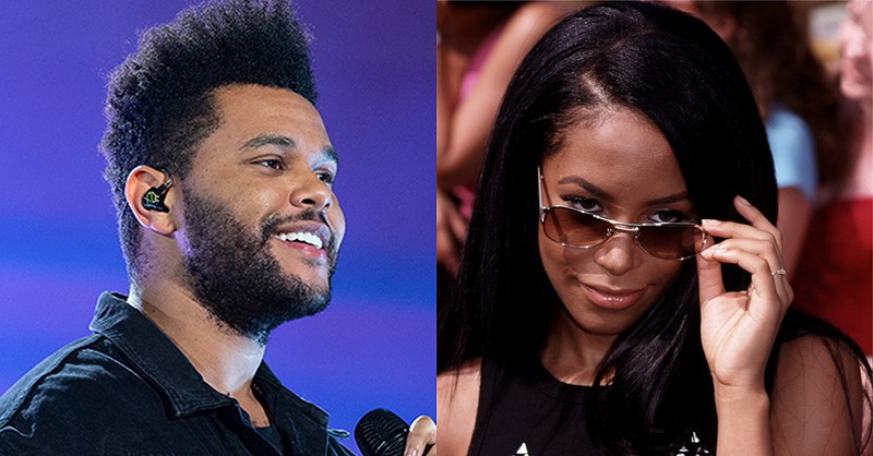 The Weeknd is on the new track from a forthcoming posthumous Aaliyah record. - EVERETT COLLECTION, LEV RADIN / SHUTTERSTOCK.COM