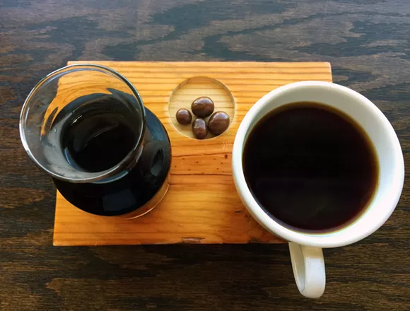 The Eleos pour over. - PHOTO BY TOM PERKINS