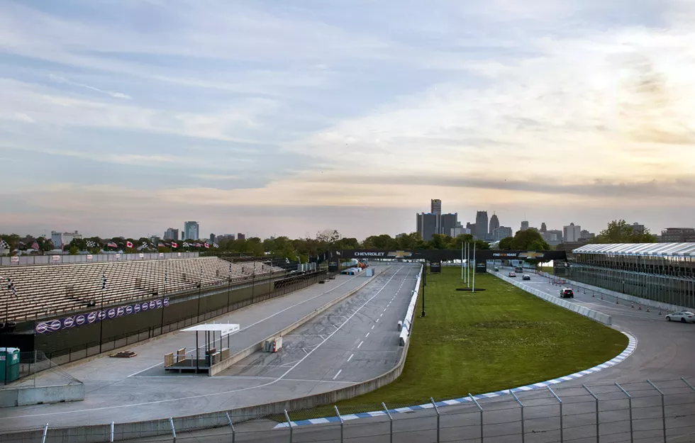 Parkgoers navigate the race track over a month before the race. - TOM PERKINS