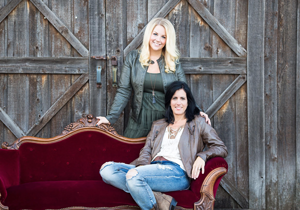Rina Belanger (standing) and Angie Guzzardo (seated) are the masterminds behind the Vintage Market. - ALL PHOTOS COURTESY OF THE VINTAGE MARKET