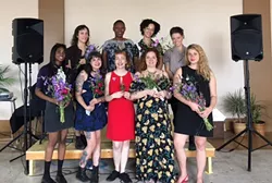 Top row: Nikki Roach, Nandi Comer, Sophia Softky, Augusta Morrison. Bottom row: Dina Bankole, Aaron Gooch, Tina Louise, Rachel Thompson, Linda Jordan. - Alissa Shelton - COURTESY PHOTO