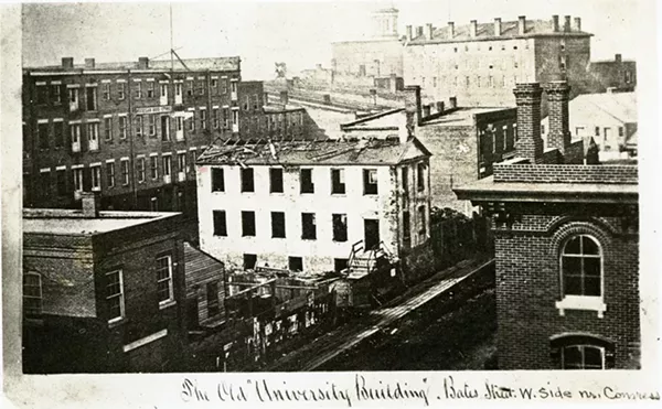 Catholepistemiad, the old “University Building,” in Detroit in 1858. - BURTON HISTORICAL COLLECTION