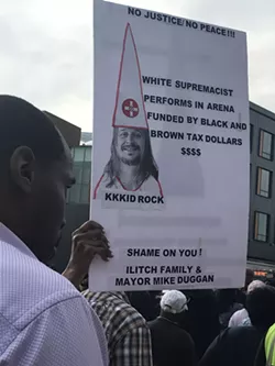 Some found bad optics in having the former Confederate flag-waving, Black Lives Mater critic Kid Rock perform the first six shows at the taxpayer-subsidized Little Caesars Arena. - JERILYN JORDAN