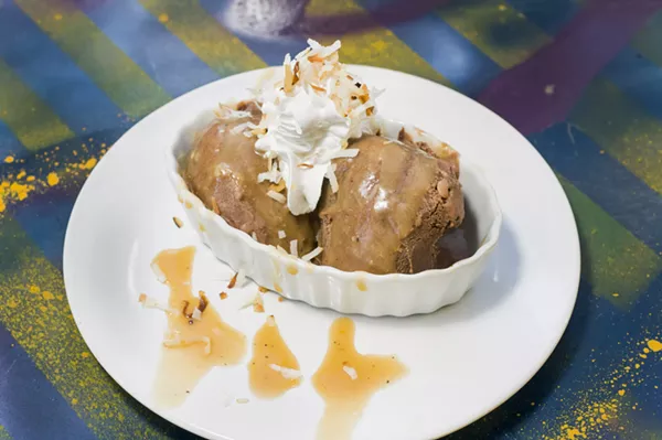Jerk chocolate ice cream. - TOM PERKINS
