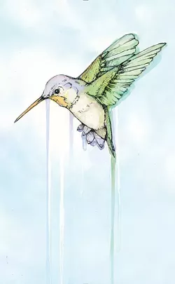 "You see the book, there's no writing on the cover. It's just a book," Angelini says of his latest book, Hummingbird. "There's no way a regular giant publisher would let me do that." - COURTESY PHOTO