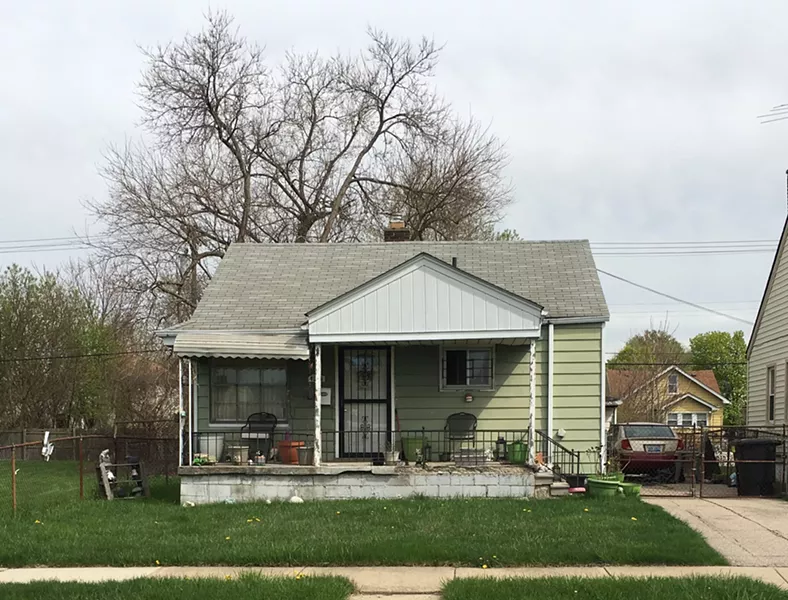 Mari Kirkendoll's Detroit home. Kirkendall fell behind on her taxes because they were based on the city's illegally inflated property tax assessments, which is a violation of state law. - MARYAM JAYYOUSI