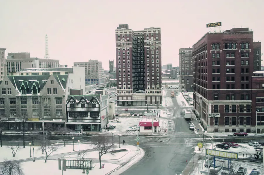 Many of today’s new Detroiters may not even recognize this Vergara view from 1995, of a city built for people instead of sports teams.