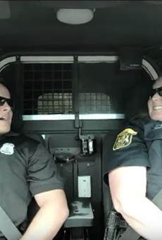 Shelby Twp. police deliver police car karaoke after Twitter campaign success