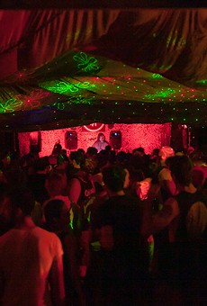 Detroit techno label Interdimensional Transmissions throws its famed 'No Way Back' party at Tangent Gallery during Movement Electronic Music Festival in 2016.