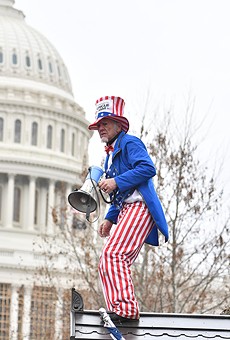 A rioter at the Jan. 6 insurrection dressed as Uncle Sam.