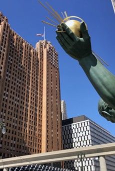 Spirit of Detroit at city hall.