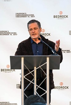 Dan Gilbert at the groundbreaking for the Hudson site project.