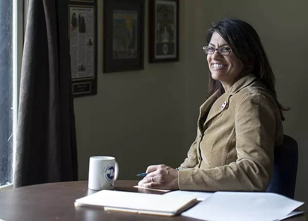 Rashida Tlaib. - JACOB LEWKOW