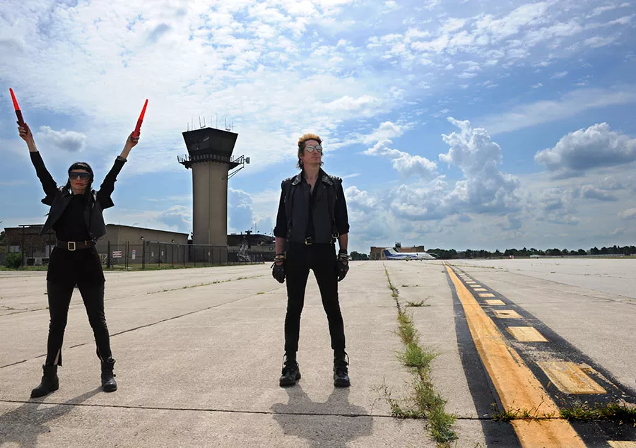 Ground control: Nicola Kuperus and Adam Lee Miller of Adult. - COURTESY PHOTO