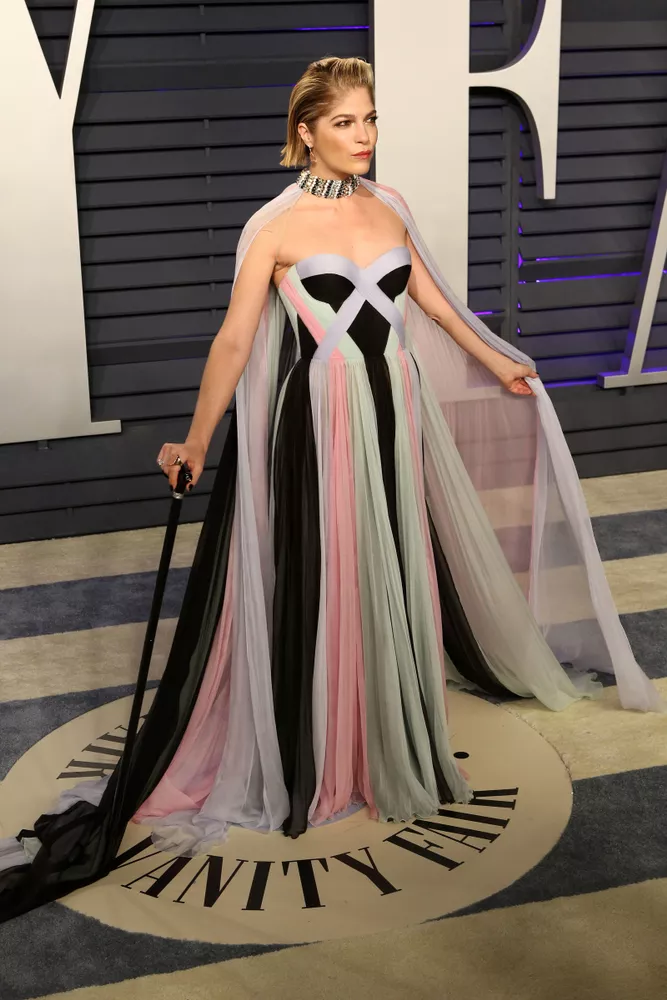 Blair appeared on her first red carpet post-diagnosis for the 2019 Vanity Fair Oscar party - KATHY HUTCHINS / SHUTTERSTOCK.COM