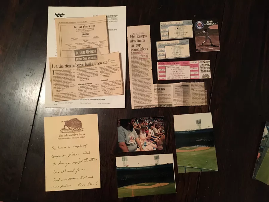 Jim Gustafson's Tigers ephemera. - COURTESY PHOTO